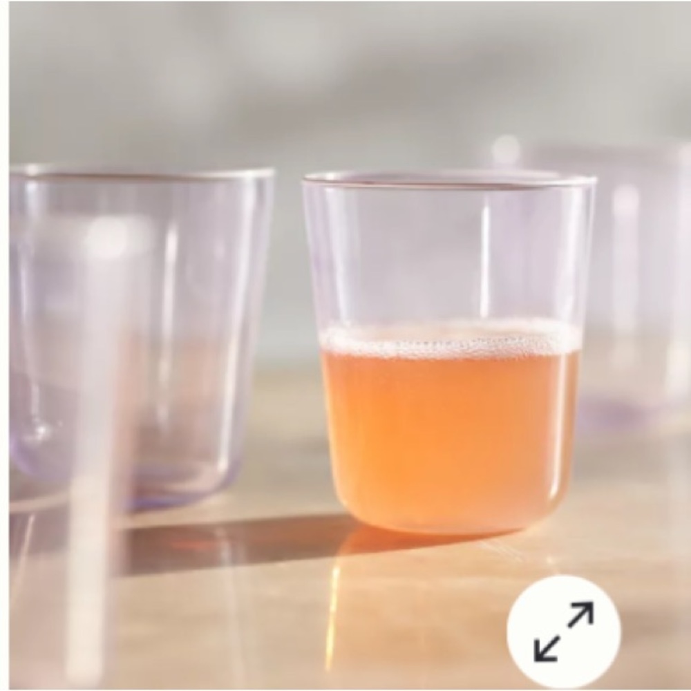 Anthropologie Set of Four Glasses NIB Handpainted